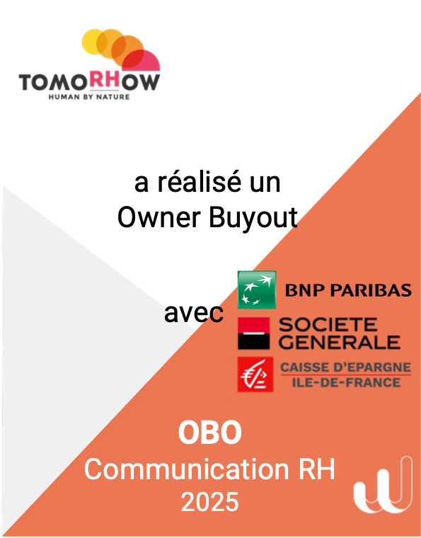 TomoRHow a réalisé un Owner Buyout avec BNP Paribas, Société Générale et Caisse d'Épargne Île-de-France — OBO, Communication RH, 2025